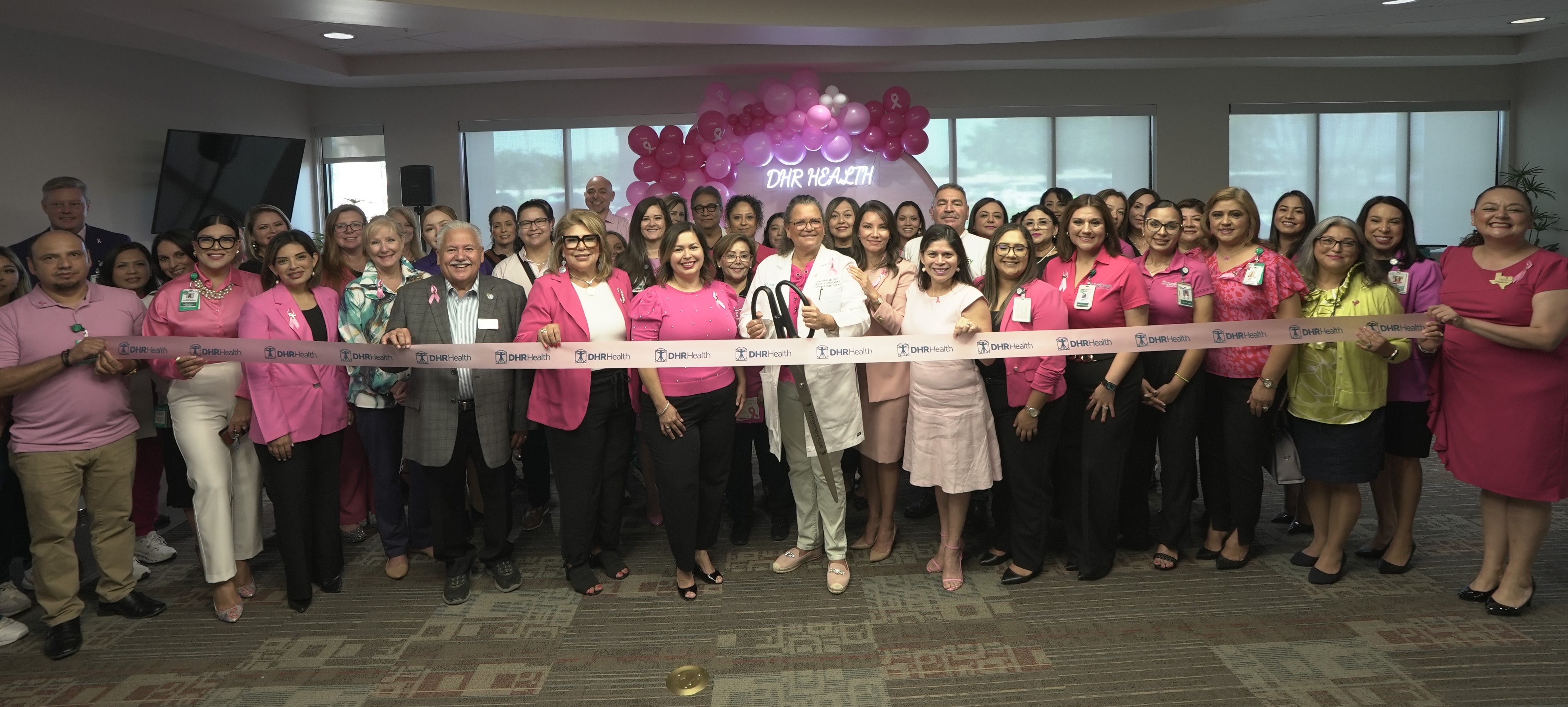 1 Photo Pink Ribbon Cutting Ceremony